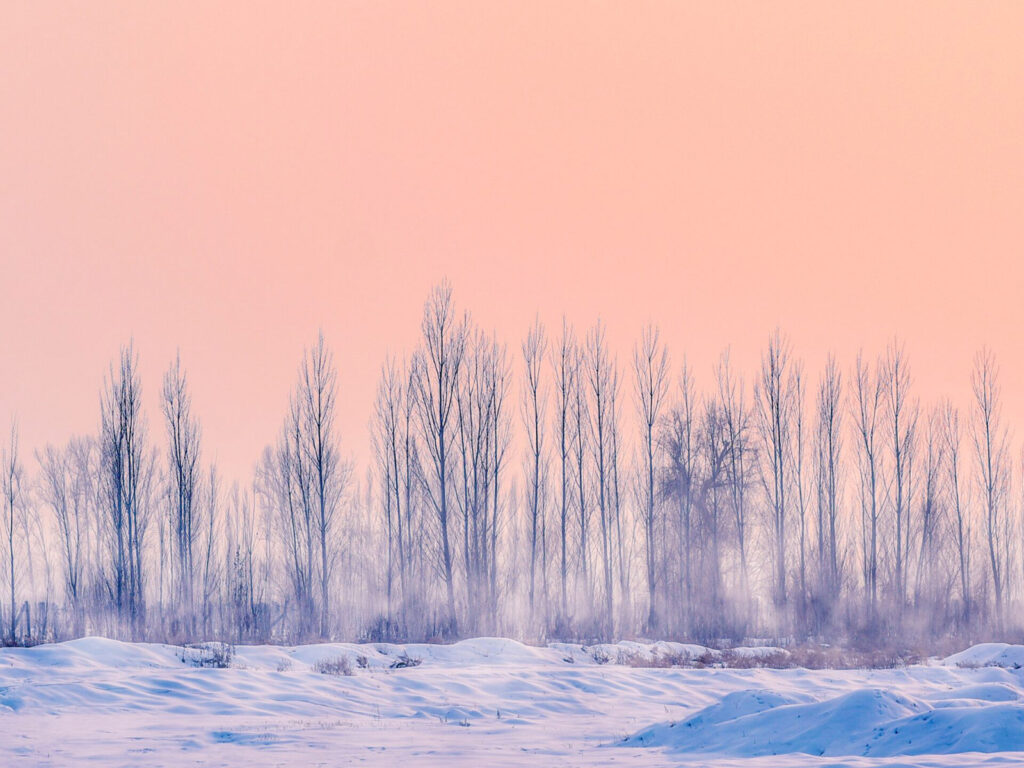 calm winter morning